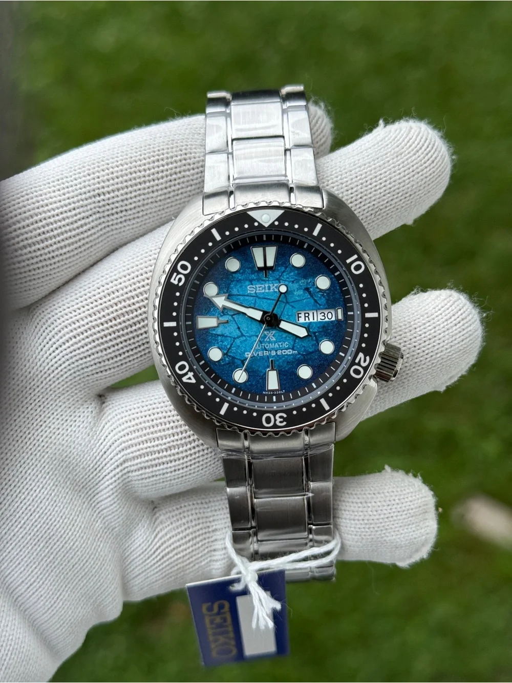Seiko Prospex Special Edition Blue Dial Automatic Stainless Steel Watch mens
